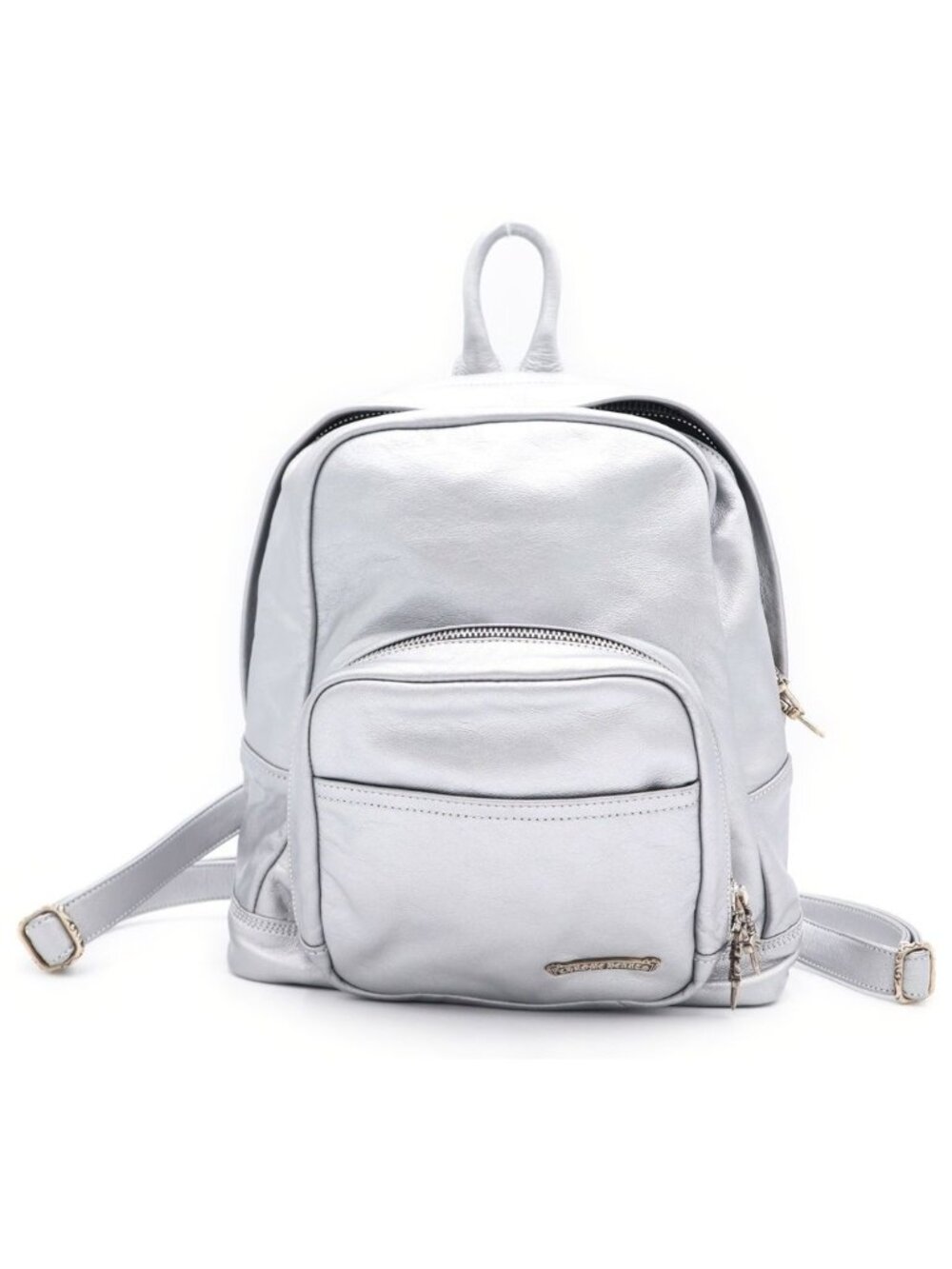 Chrome Hearts Grade Mini Leather Backpack Silver